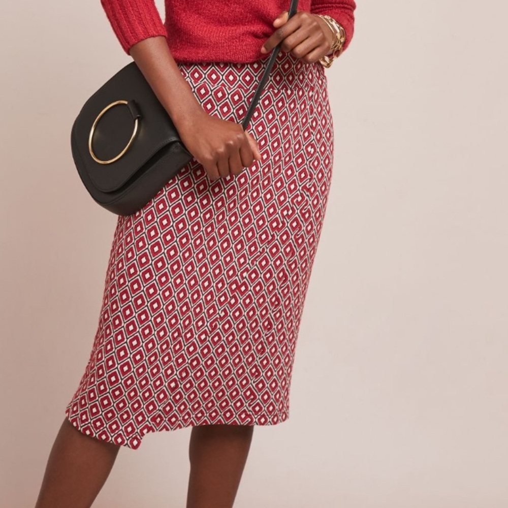 Anthropologie Maeve Wiles Pencil Skirt